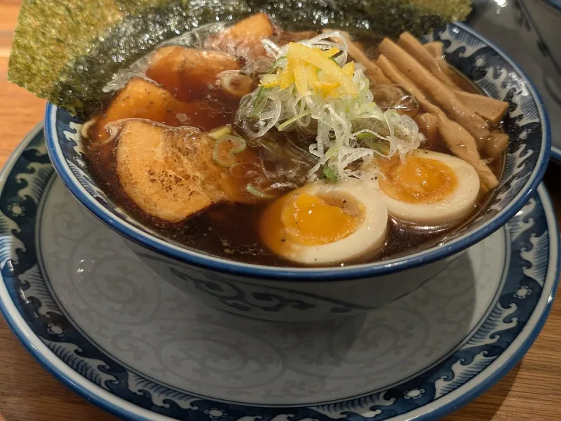 A bowl of ramen in Osaka