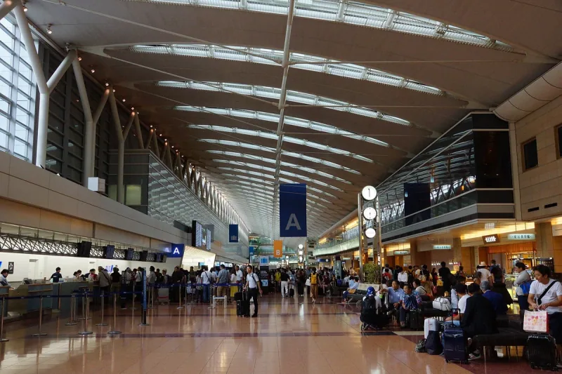 Haneda Airport Terminal 2 domestic departures area in 2018