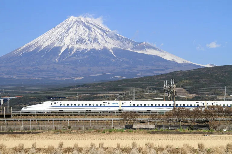 Shinkansen and Mount Fuji, Shizuoka