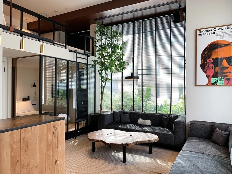 Guest room at TRUNK (HOTEL), Shibuya, photographed in 2018