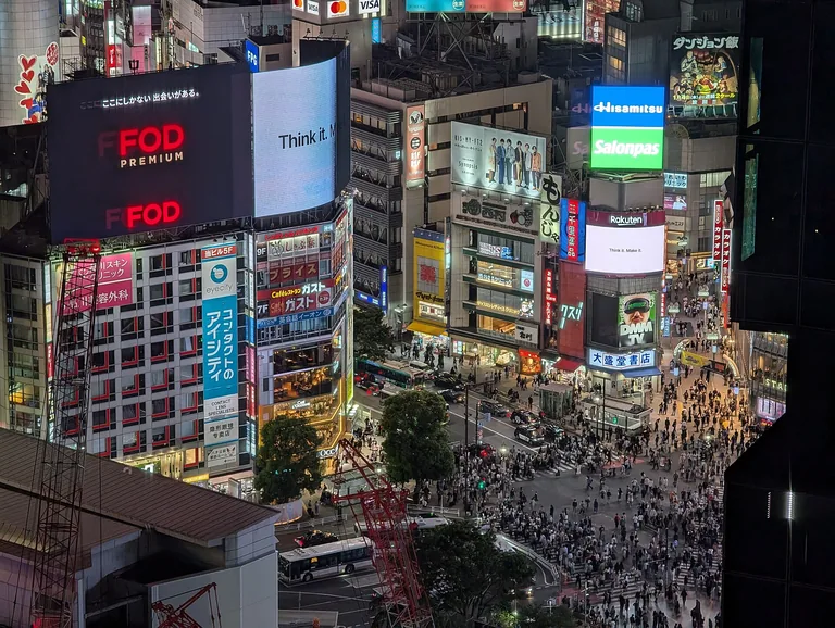 Shibuya seen from Shibuya Stream, Tokyo