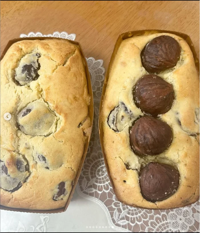 A chestnut pound cake as a gift — Haruru’s photograph