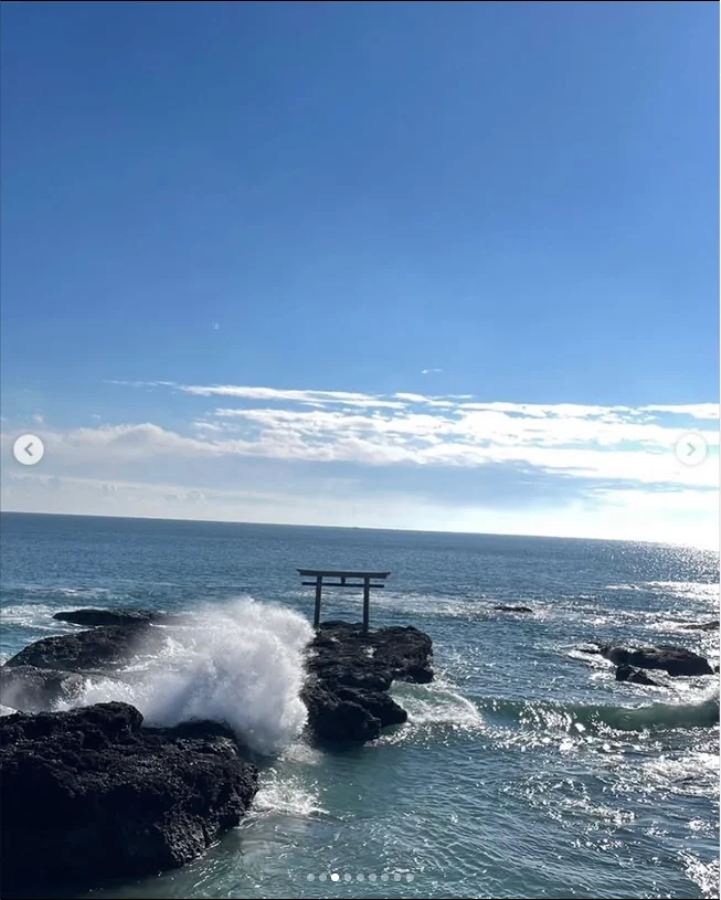 Turning towards the sea at Oarai Isosaki Shrine — Haruru’s photograph