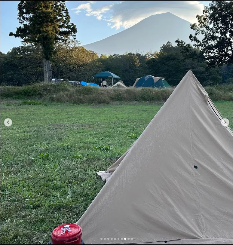 一人で設営できた充実感 — ハルルの写真