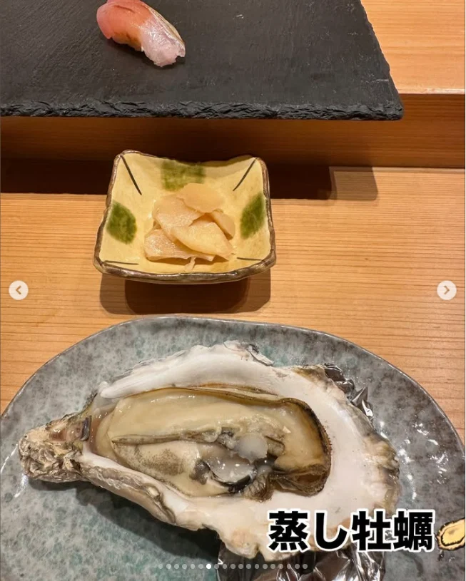 Dish names and little notes in the photographs — Haruru’s photograph