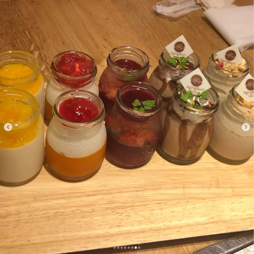 A mousse dessert she enjoyed too — Haruru’s photograph