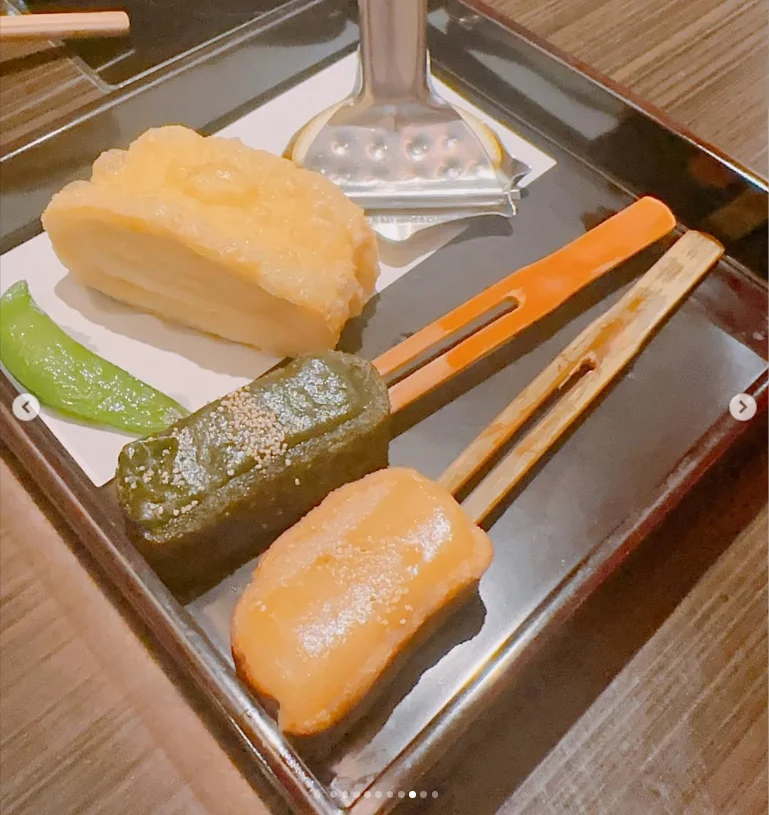 Enjoying each dish — Haruru’s photograph