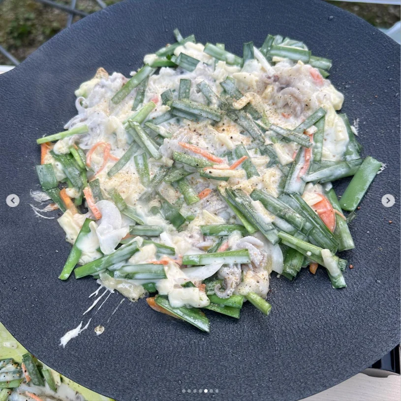 チヂミはいい感じ、お肉は食べ切れず — ハルルの写真