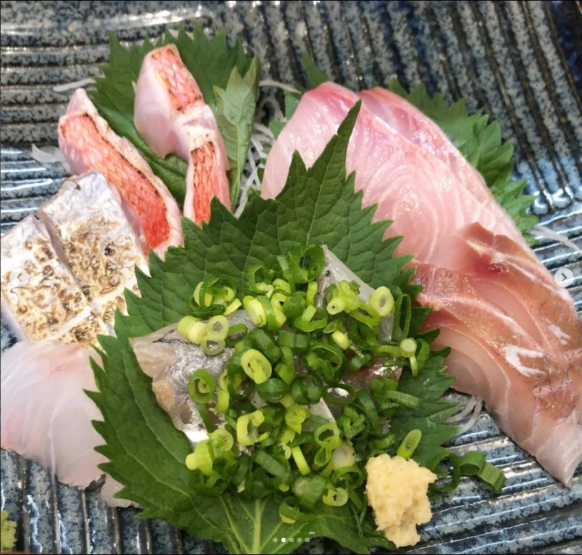 Sashimi and crisp fried horse mackerel — Haruru’s photograph
