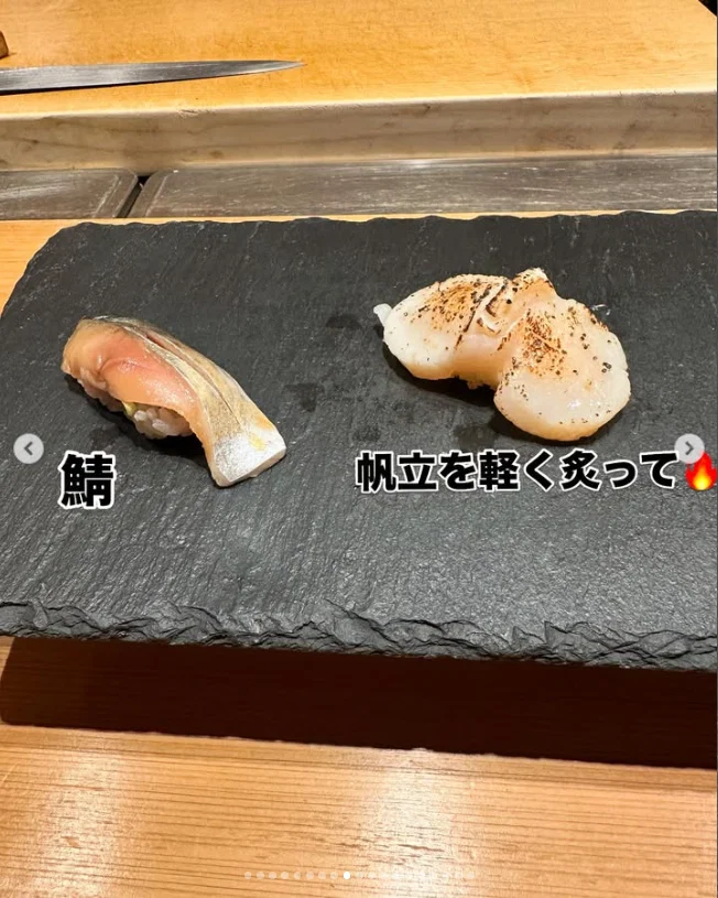 Dish names and little notes in the photographs — Haruru’s photograph