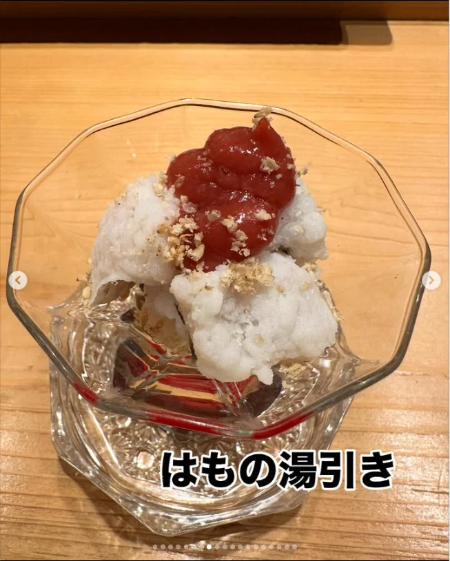 Dish names and little notes in the photographs — Haruru’s photograph