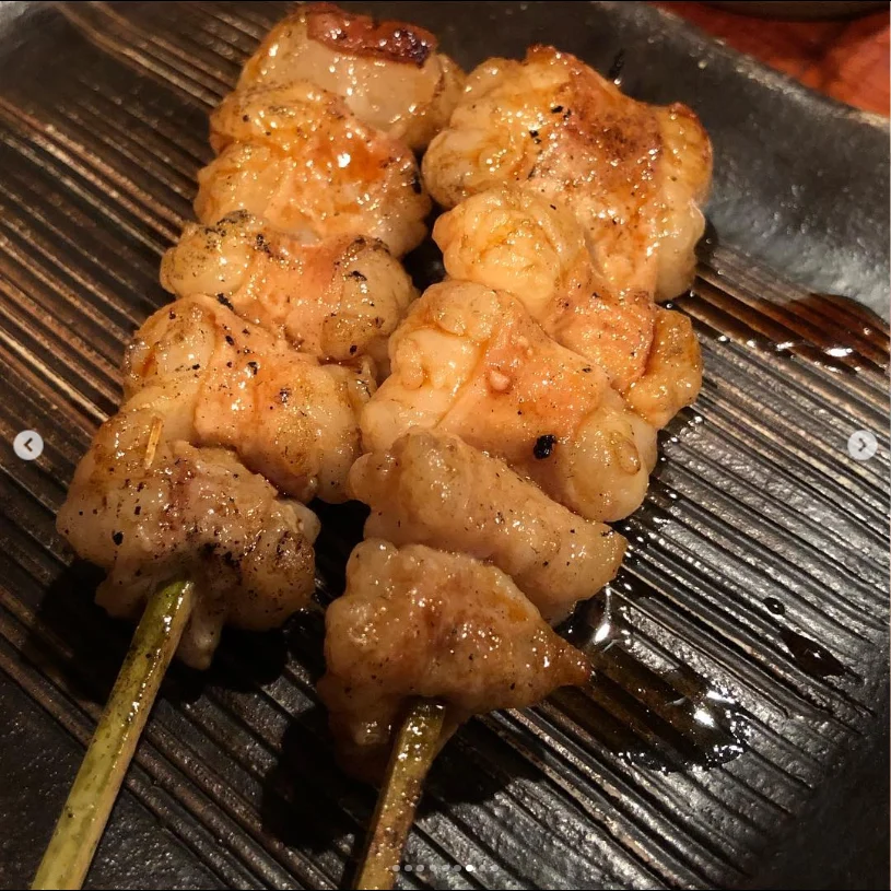 Skewers and yellowtail sashimi — Haruru’s photograph