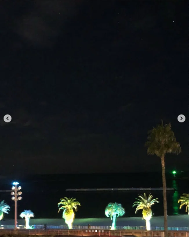 2022: fireworks beyond the hotel window — Haruru’s photograph
