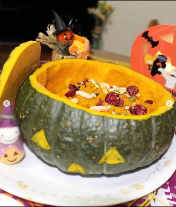 Halloween faces in the table photographs — Haruru’s photograph