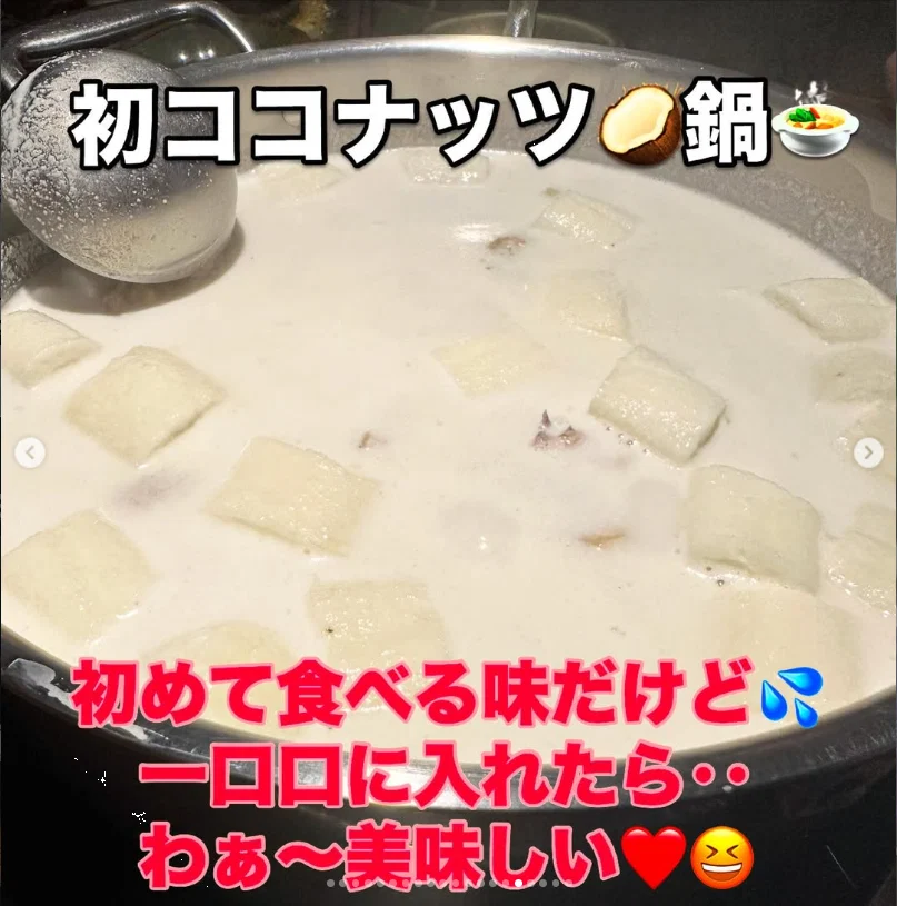 A coconut hotpot she wanted others to try — Haruru’s photograph