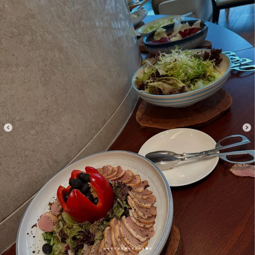 The breakfast she had been looking forward to — Haruru’s photograph
