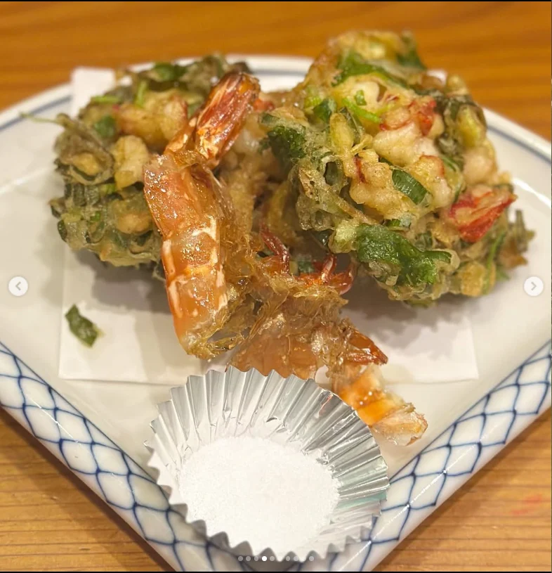 Prawn-and-negi kakiage was her favourite — Haruru’s photograph