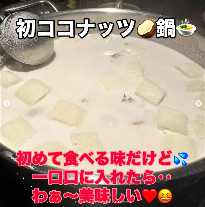 A coconut hotpot she wanted others to try — Haruru’s photograph