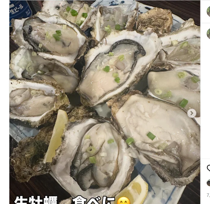 いつもの店で生牡蠣を。食事の写真と、ライブを待つ気持ち — ハルルの写真