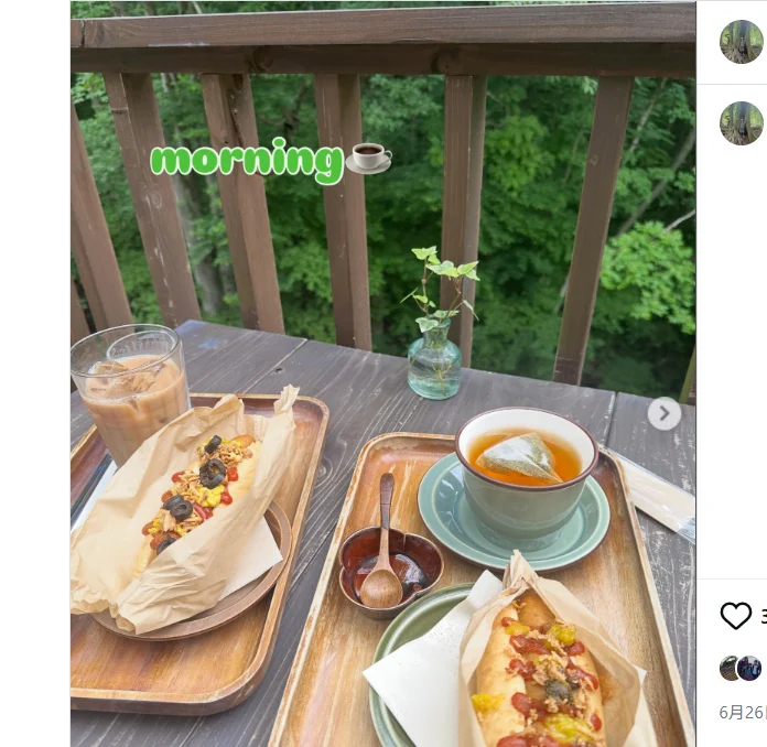 新緑の軽井沢へ、朝のホットドッグとツルヤのはしご — ハルルの写真