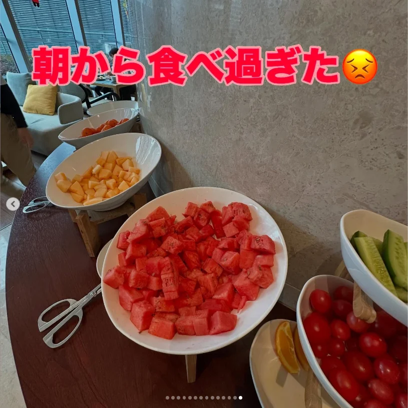 The breakfast she had been looking forward to — Haruru’s photograph
