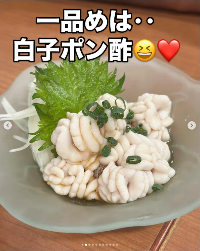 Names and impressions written on the food photographs — Haruru’s photograph