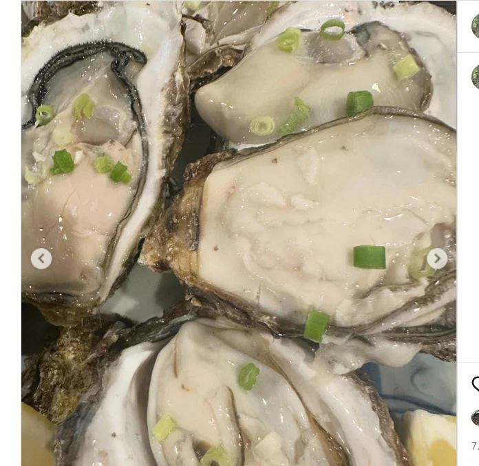 いつもの店で生牡蠣を。食事の写真と、ライブを待つ気持ち — ハルルの写真