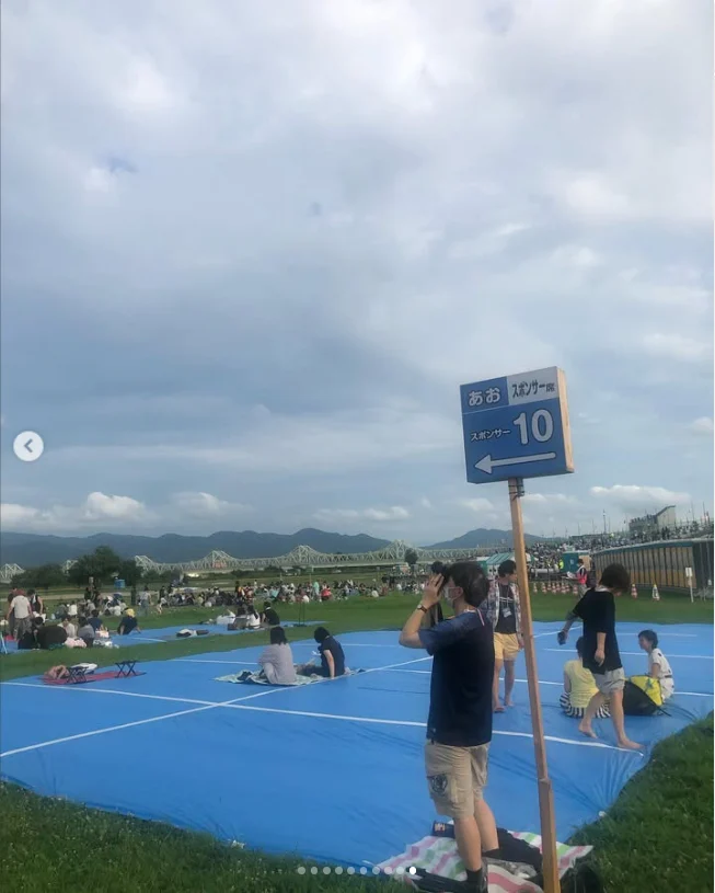 Fireworks that filled the view, then on to Naeba — Haruru’s photograph