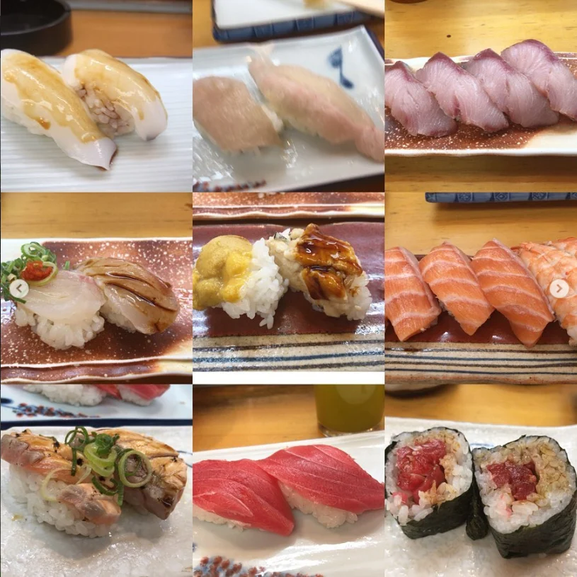 Sushi, followed by soft pancakes — Haruru’s photograph