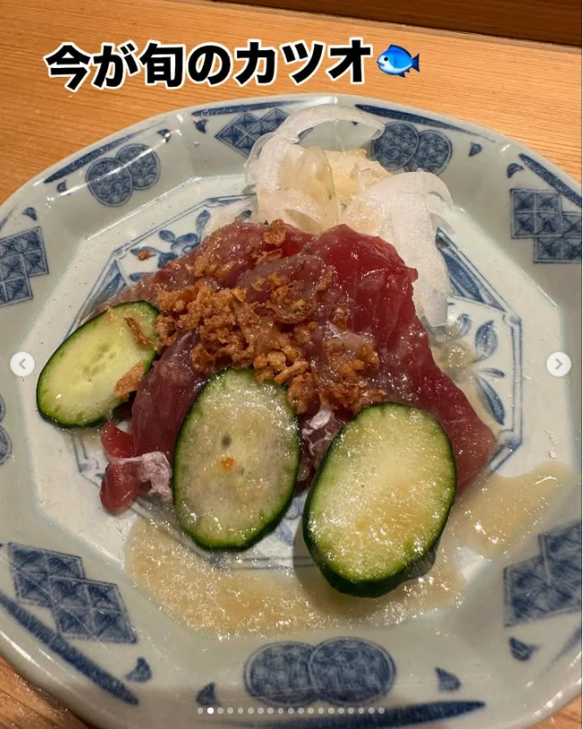 Dish names and little notes in the photographs — Haruru’s photograph