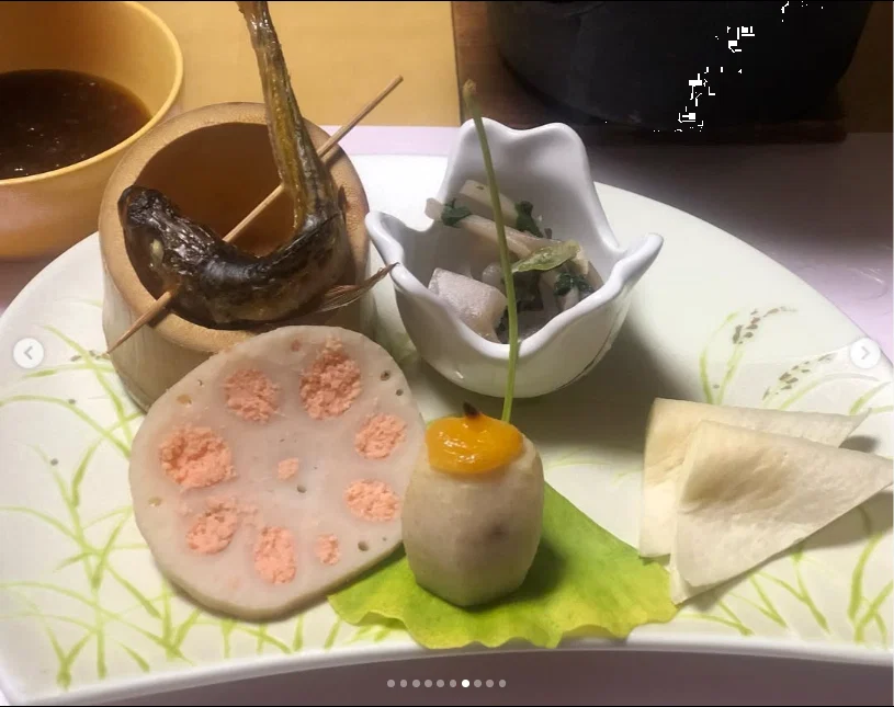 A hotel meal with more than she could finish — Haruru’s photograph