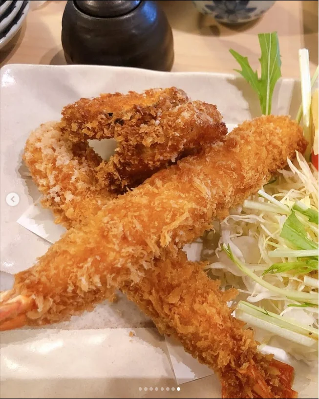 Large fried prawns for lunch — Haruru’s photograph