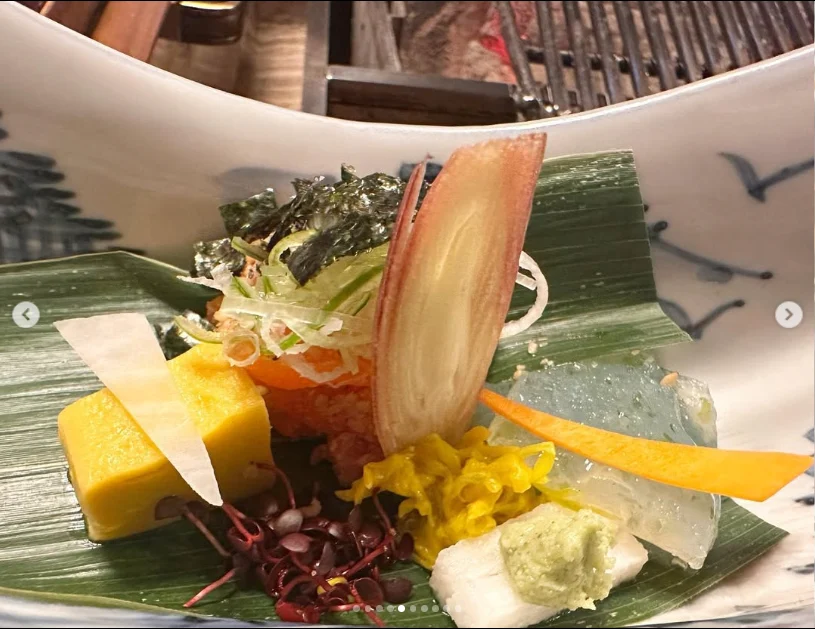 A lunch she enjoyed throughout — Haruru’s photograph