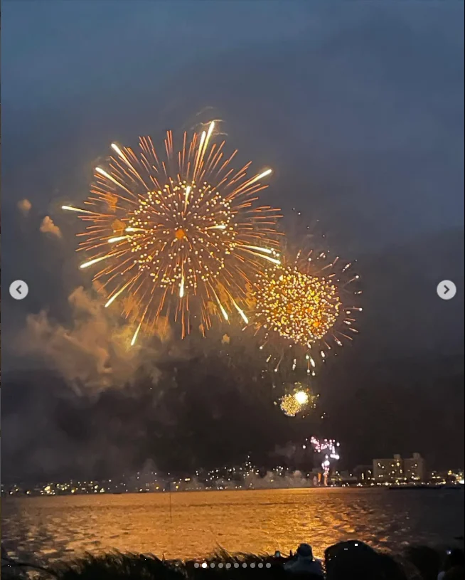 諏訪湖の花火から大町の宿へ。ひまわりも楽しんだ一泊二日の旅 — ハルルの写真