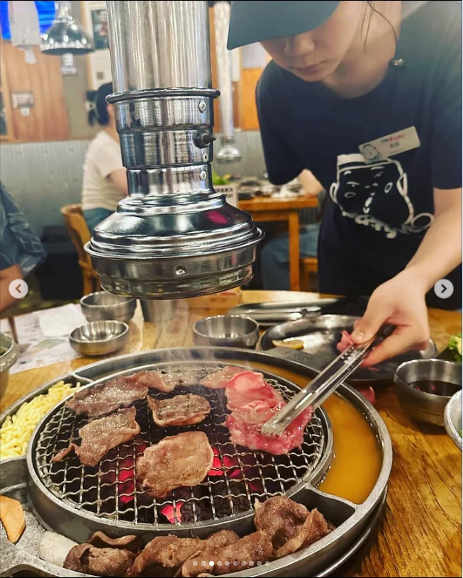 小皿も楽しめた、韓国焼肉 — ハルルの写真
