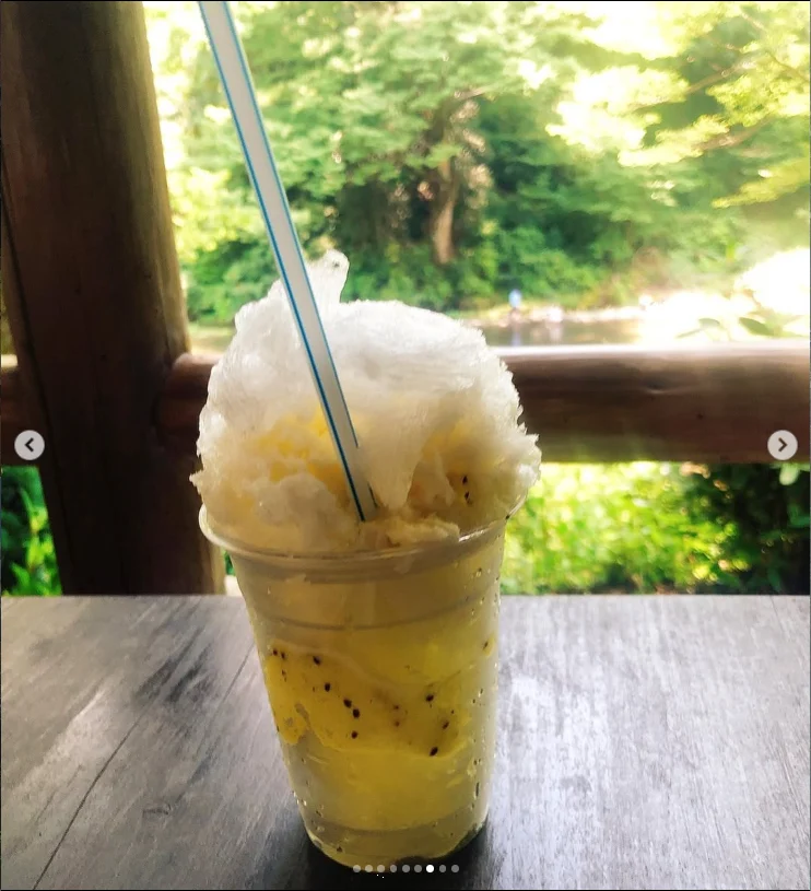 きれいな景色と、あっという間に溶けるかき氷 — ハルルの写真