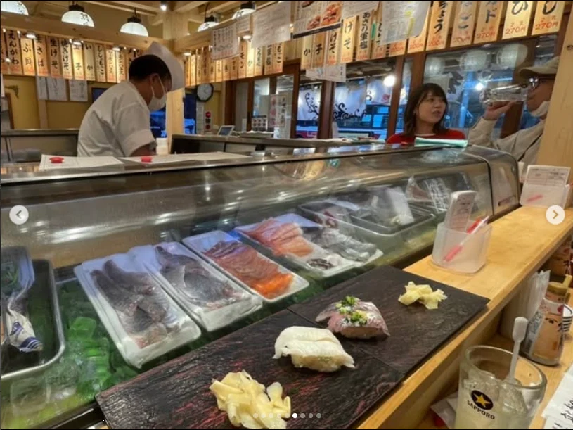 Another standing-sushi stop in Kichijoji — Haruru’s photograph