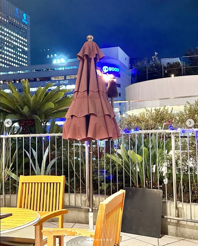 An evening on the terrace with a night view — Haruru’s photograph