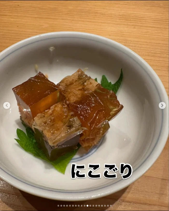 Dish names and little notes in the photographs — Haruru’s photograph