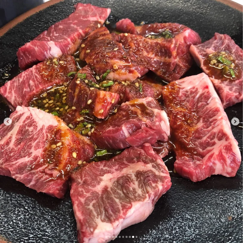 A satisfying lunch at her familiar yakiniku restaurant — Haruru’s photograph