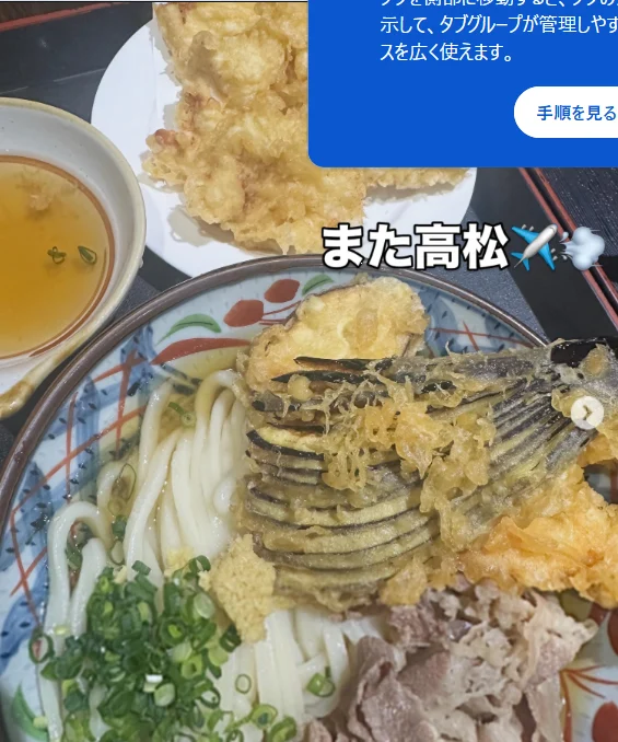 二つの丼に残った、太い麺の写真 — ハルルの写真