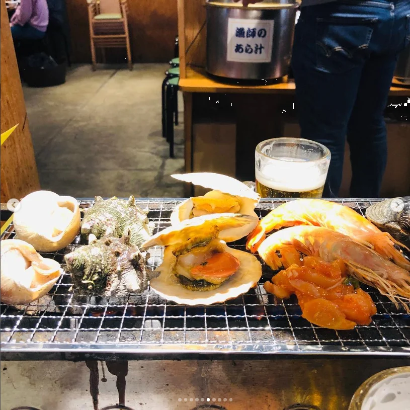 Grilled seafood from the morning — Haruru’s photograph