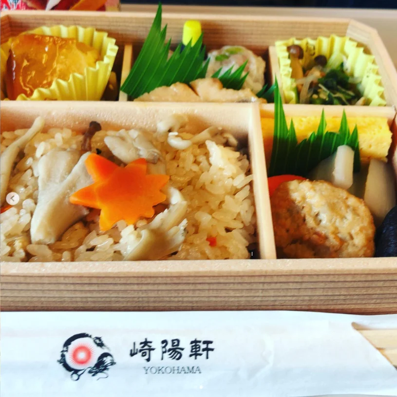 A Kiyoken bento on the train in 2019 — Haruru’s photograph