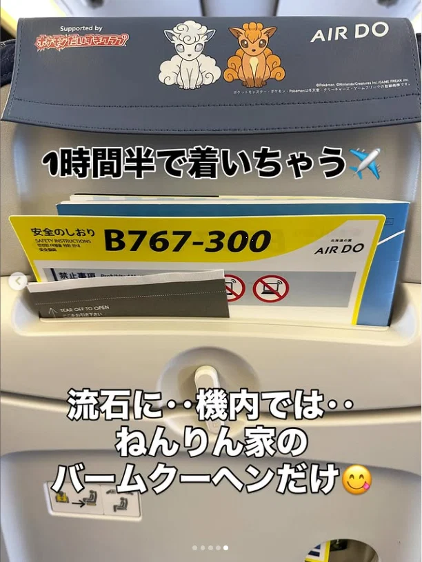 機体の装飾と、座席に残る小さな記録 — ハルルの写真