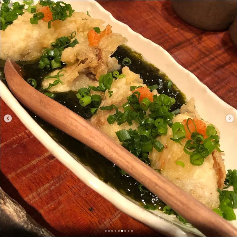 Oyster tempura and rice to finish — Haruru’s photograph
