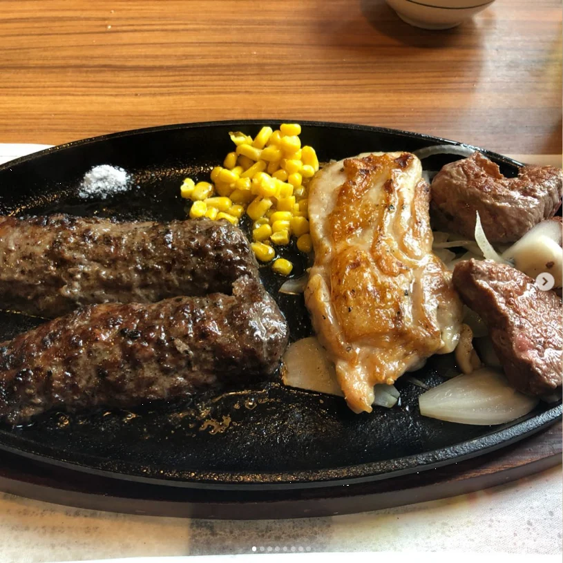 岩塩で楽しんだハンバーグ — ハルルの写真