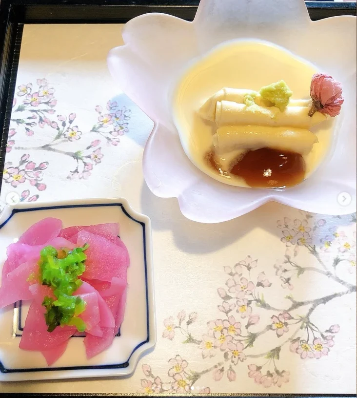 上野公園のしだれ桜と、韻松亭で旧友との昼食 — ハルルの写真