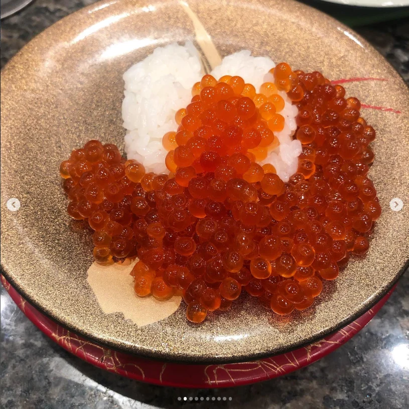 The generous serving of ikura — Haruru’s photograph